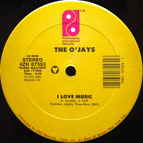 O'JAYS // I LOVE MUSIC (9:39) / LOVE TRAIN (6:14)