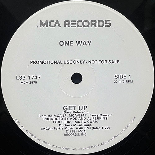 ONE WAY // GET UP (4:46) / SHOW ME (4:42)