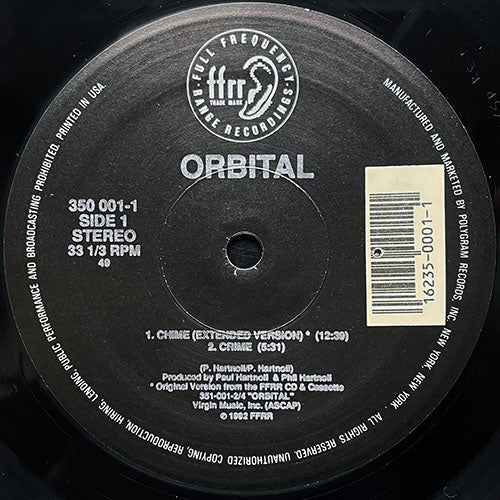 ORBITAL // CHIME (2VER) / CRIME / OPEN MIND (2VER)