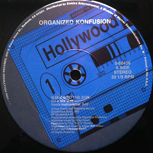 ORGANIZED KONFUSION // WALK INTO THE SUN (BILL K MIX) (2VER) / FUDGE PUDGE (3VER)