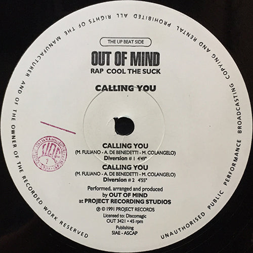 OUT OF MIND // CALLING YOU (3VER)