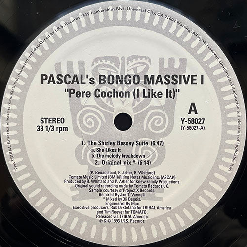 PASCAL'S BONGO MASSIVE I // PERE COCHON (I LIKE IT) (4VER)