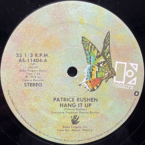 PATRICE RUSHEN // HANG IT UP (7:26) / PLAY (8:14)
