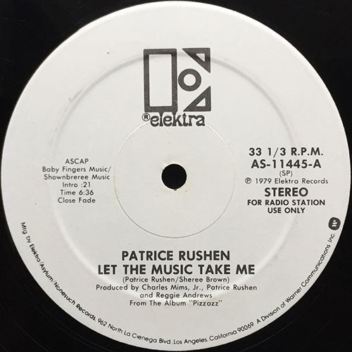 PATRICE RUSHEN // LET THE MUSIC TAKE ME (6:36) / MESSAGE IN THE MUSIC (3:00)