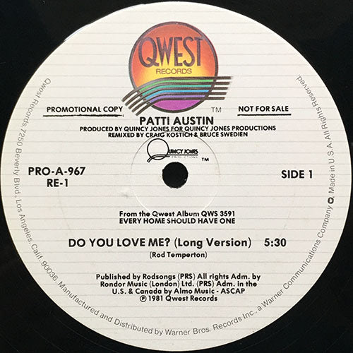 PATTI AUSTIN // DO YOU LOVE ME (5:30/3:24)