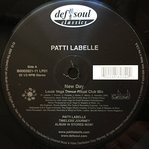 PATTI LABELLE // NEW DAY (HOUSE REMIXES) (5VER)