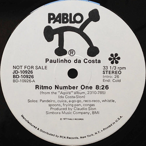 PAULINHO DA COSTA // RITMO NUMBER ONE (8:26) / TOLEDO BAGEL (5:50)