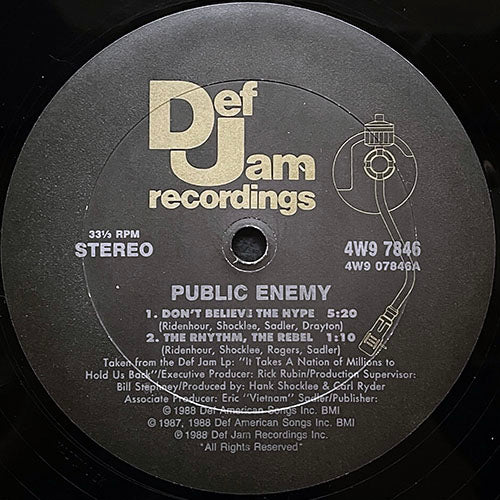 PUBLIC ENEMY // DON'T BELIEVE THE HYPE / THE RHYTHM THE REBEL / PROPHETS OF RAGE (2VER)