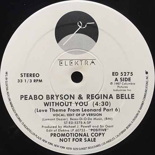 PEABO BRYSON & REGINA BELLE // WITHOUT YOU (5:12/4:30)