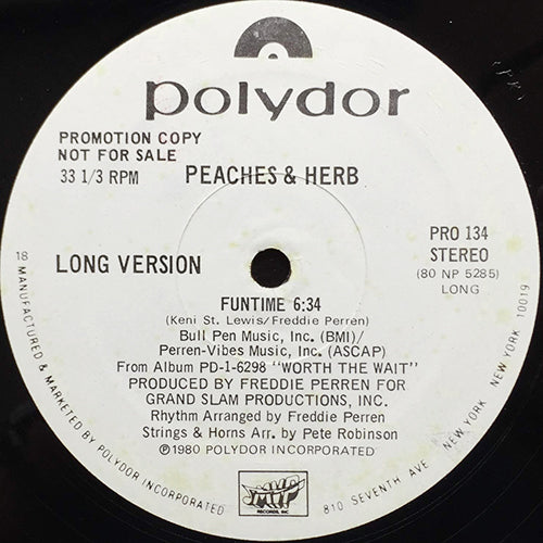 PEACHES & HERB // FUNTIME (6:34/3:33)