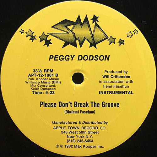 PEGGY DODSON // PLEASE DON'T BREAK THE GROOVE (5:58) / INST (5:22)