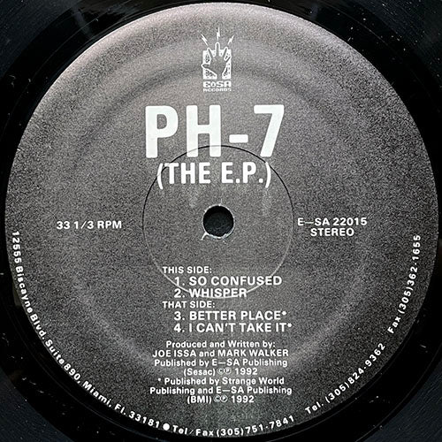 PH-7 // THE E.P. inc. SO CONFUSED / WHISPER / BETTER PLACE / I CAN'T TAKE IT