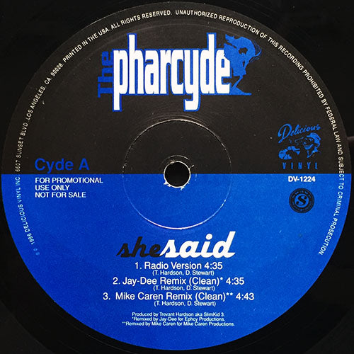 PHARCYDE // SHE SAID (4VER) / SOMETHIN' THAT MEANS SOMETHIN' (2VER)