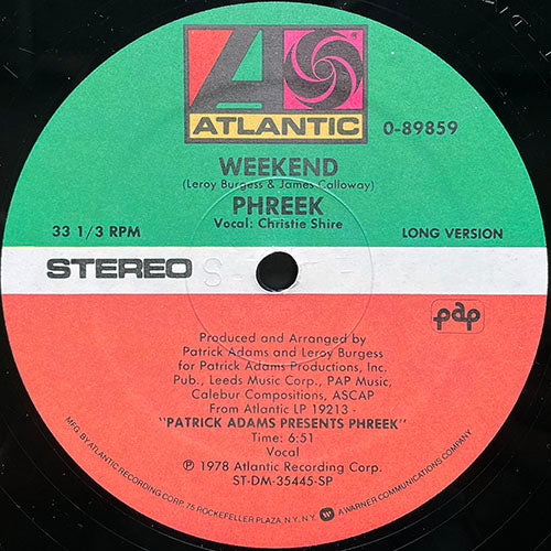 PHREEK // WEEKEND (8:12/6:51)