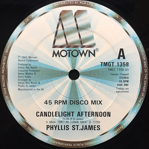 PHYLLIS ST. JAMES // CANDLELIGHT AFTERNOON (5:29/3:41) / BACK IN THE RACE (4:11)