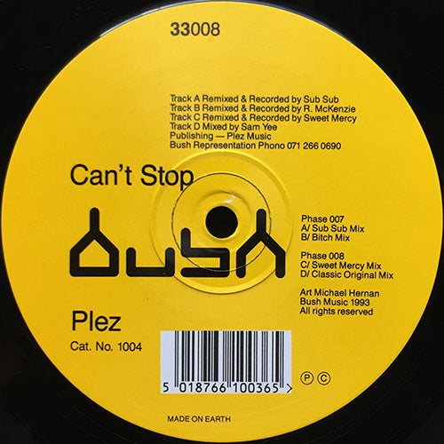 PLEZ // CAN'T STOP (REMIX & ORIGINAL) (4VER)