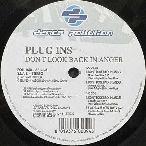 PLUG INS // DON'T LOOK BACK IN ANGER (3VER) / I WANNA BE YOUR LOVER