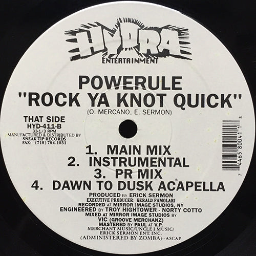 POWERULE // DAWN TO DUSK (4VER) / ROCK YA KNOT QUICK (3VER)