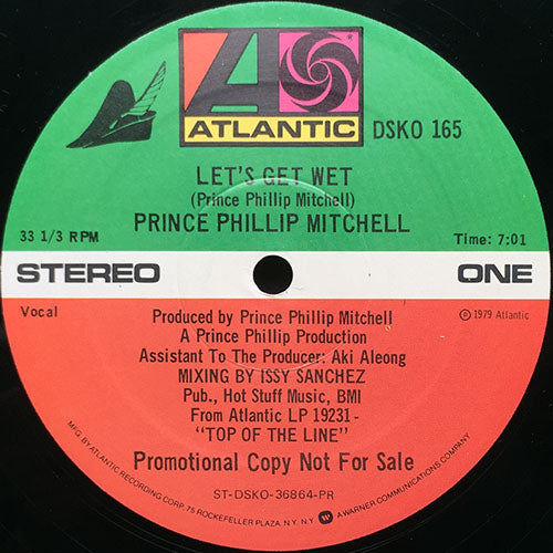 PRINCE PHILLIP MITCHELL // LET'S GET WET (7:01) / (INSTRUMENTAL) (4:39)