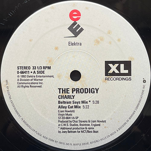 PRODIGY // CHARLY (JOEY BELTRAM REMIX) / (ALLEY CAT MIX) / EVERYBODY IN THE PLACE (MOBY REMIX) / (FAIRGROUND MIX)