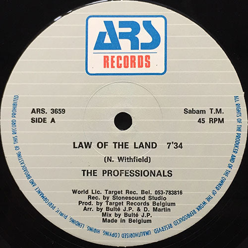 PROFESSIONALS // LAW OF THE LAND (7:34) / THE LAND (7:59) – next ...