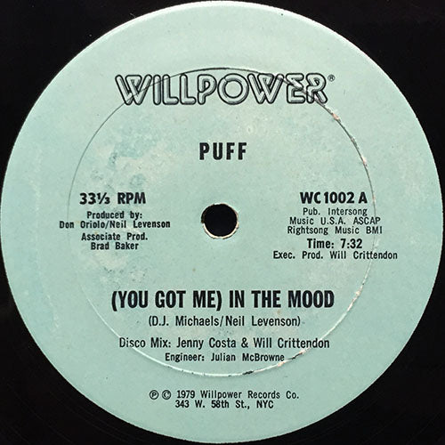 PUFF // (YOU GOT ME ) IN THE MOOD (7:32) / MOODY (6:17)