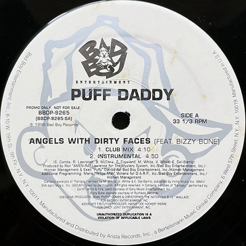 PUFF DADDY feat. BIZZY BONE / TWISTA // ANGEL WITH DIRTY FACES (2VER) / IS THIS THE END (PART TWO) (2VER)