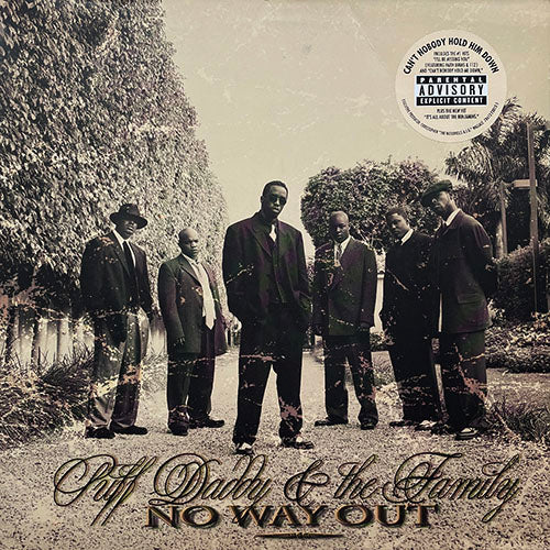 PUFF DADDY & THE FAMILY // NO WAY OUT (LP) inc. VICTORY / BEEN AROUND THE WORLD / WHAT YOU GONNA DO / DON'T STOP WHAT YOU'RE DOING / DO YOU KNOW / YOUNG G'S / I LOVE YOU BABY / IT'S ALL ABOUT THE BENJAMINS / PAIN / IS THIS THE END etc