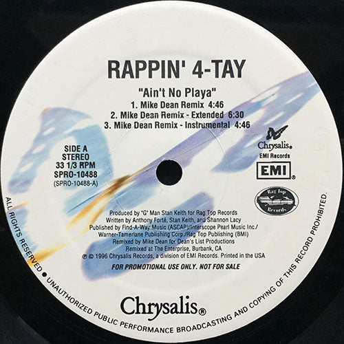 RAPPIN' 4-TAY // AIN'T NO PLAYA (REMIX) (9VER)