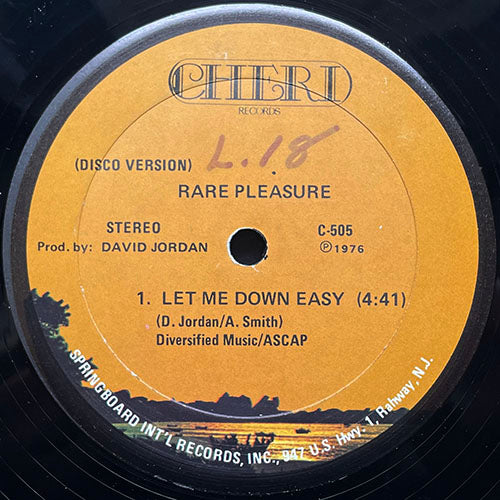 RARE PLEASURE // LET ME DOWN EASY (4:41)