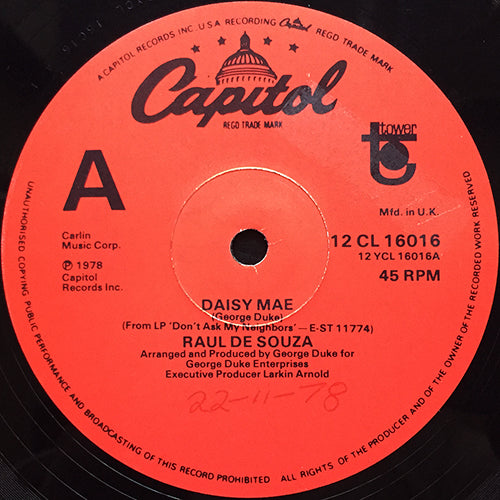 RAUL DE SOUZA // DAISY MAE / SWEET JOH PAU YOUNG