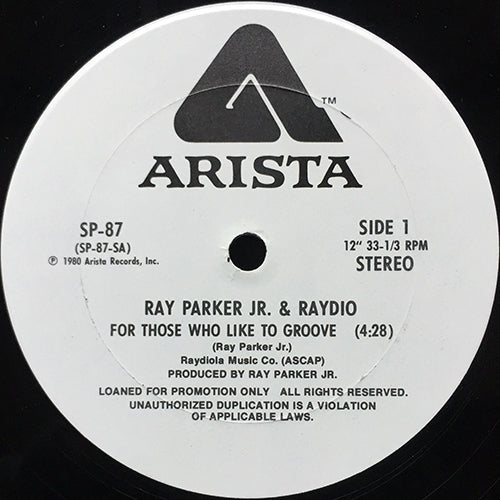 RAY PARKER JR. & RAYDIO // FOR THOSE WHO LIKE TO GROOVE (4:28)