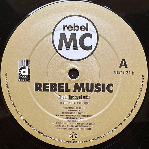 REBEL MC // REBEL MUSIC (DE LA SOUL REMIX) (3VER)