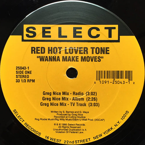 RED HOT LOVER TONE // WANNA MAKE MOVES (6VER)