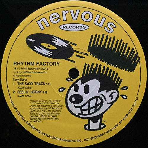 RHYTHM FACTORY // SEXY SAX (EP) inc. THE SAXY TRACK / FEELIN' HORNY / CRANK CALLS / JAM IS PUMPIN'