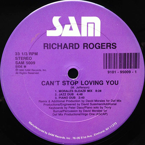 RICHARD ROGERS // CAN'T STOP LOVING YOU (REMIX) (6VER)