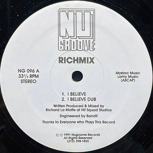 RICHMIX // I BELIEVE / (DUB) / YOU GOT ME BURNING UP / #3