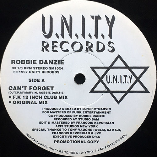 ROBBIE DANZIE // CAN'T FORGET (2VER) / ONLY YOU (3VER)