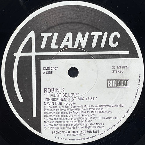 ROBIN S // IT MUST BE LOVE (HOUSE REMIXES) (8VER)