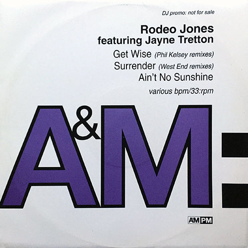 RODEO JONES feat. JAYNE TRETTON // GET WISE (2VER) / SURRENDER (2VER) / AIN'T NO SUNSHINE