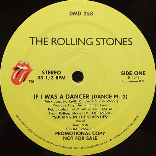 ROLLING STONES // IF I WAS A DANCER (DANCE PT.2) (5:40) / DANCE (INST) (4:40)