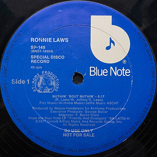 RONNIE LAWS // NUTHIN' BOUT NUTHIN' (5:17)