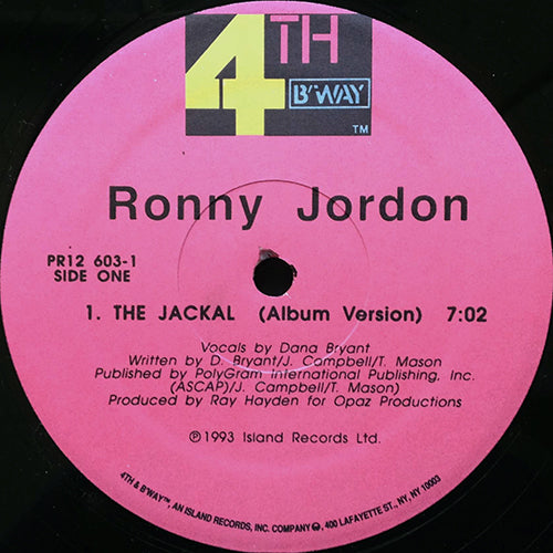 RONNY JORDAN // THE JACKAL (7:02/4:30)