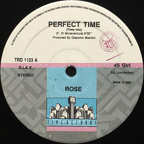 ROSE // PERFECT TIME (TIME MIX) (6:30) / (RADIO VERSION) (3:30) / (INS ...