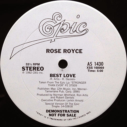 ROSE ROYCE // BEST LOVE (5:00) / DANCE WITH ME (3:48)