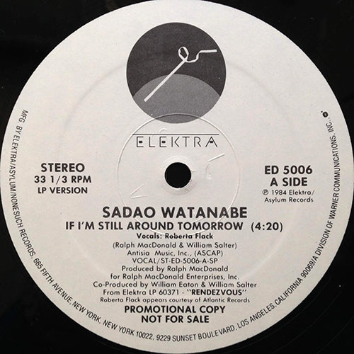 SADAO WATANABE feat. ROBERTA FLACK // IF I'M STILL AROUND TOMORROW (4:20)