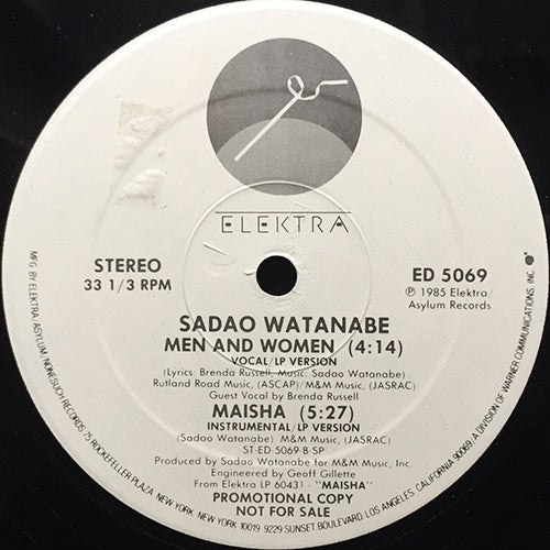 SADAO WATANABE // TIP AWAY (3:30) / TIMES WE SHARED (3:05) / MEN AND WOMEN (4:14) / MAISHA (5:27)