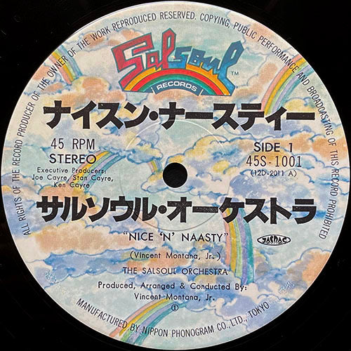 SALSOUL ORCHESTRA // NICE 'N' NAASTY (5:22) / SALSOUL 3001 (6:45)