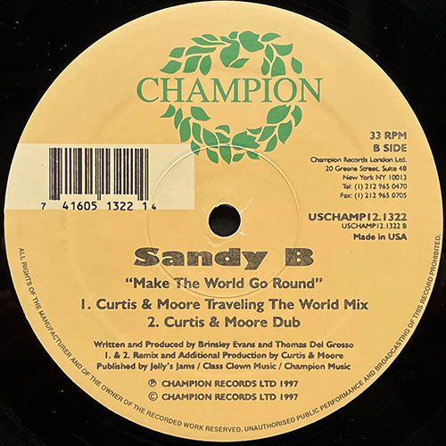 SANDY B // MAKE THE WORLD GO ROUND (REMIXES) (4VER)