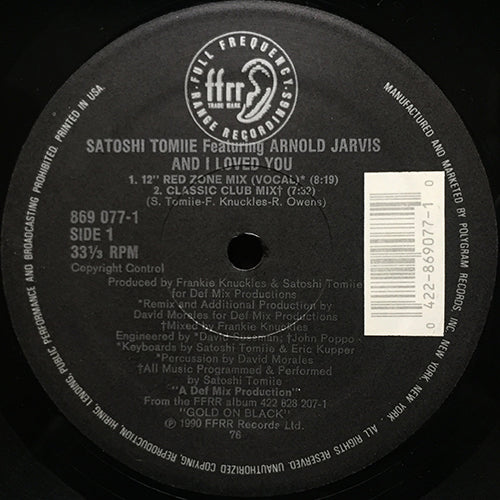 SATOSHI TOMIIE feat. ARNOLD JARVIS // AND I LOVED YOU (5VER)